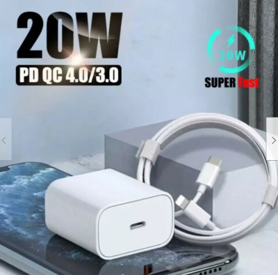 Picture of For iPhone 20W Power Adapter Charger USB-C To Lightning Cable US EU Plug Fast Charger for iPhone