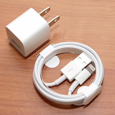 Picture of Arif 2pin iPhone Charger with Cable for iPhone X, 8, 7, 6S, 6 Plus, (iOS 8 , iOS 9, iOS 10 and iOS 11 or Super) - charger