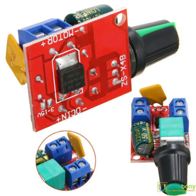 Picture of DC MOTOR Speed Regulator DC 3V 6V 12V 24V 35V 5A PWM DC Mini MOTOR Adjustable Switch Electronic Module Electrical Circuitry & Parts