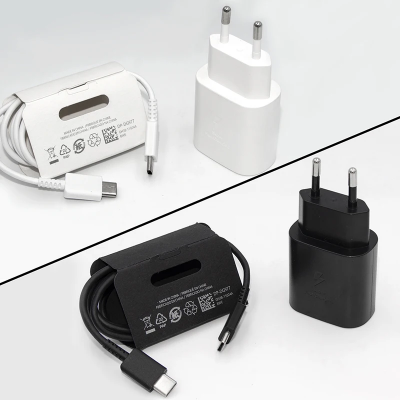 Picture of FOR M55 M54 F55 A36 A16 5G 25w Charger Super Fast Charge Adapter For S25 S24 S23 S22 S21 S20 Note20 Ultra Note10
