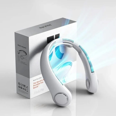 Picture of JisuLife Neck Fan Life4 FA14x 5000mah The Ultimate In Wearable Refreshment -  White