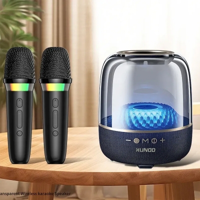 Picture of XUNDD SP010 Transparent Wireless Karaoke Speaker -  BLACK
