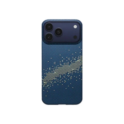 Picture of Pitaka Ultra-Slim Case Milky Way Galaxy for iPhone 17 Pro | 17 Pro Max - Blue Green, 
