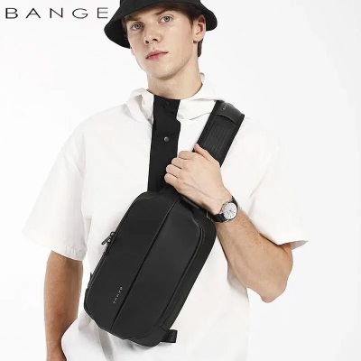 Picture of Bange 7210 Sling Anti Theft Bag - Size-10 Inch, Black