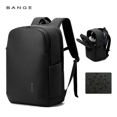 Picture of Bange BG-3068 Waterproof 15.6-Inch Multi-Pocket Laptop Backpack - Size-16, Black