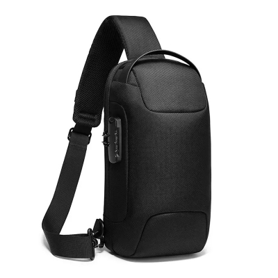 Picture of BANGE 22085 Anti Theft Crossbody Chest Bag - Size-11, Black