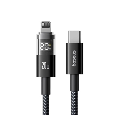 Picture of Baseus PD 20W Display 2 Fast Charging Data Cable Type-c to Lightning 1m - Black