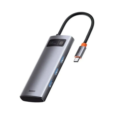 Picture of Baseus Starjoy 5 in 1 Type-C Hub Adapter -  Silver
