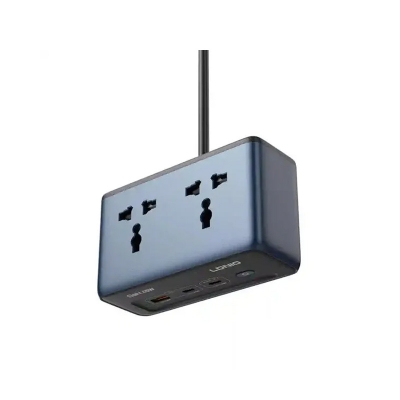 Picture of LDNIO SC1 45W GaN PD Universal Socket Power Strip for laptops and phones - Black
