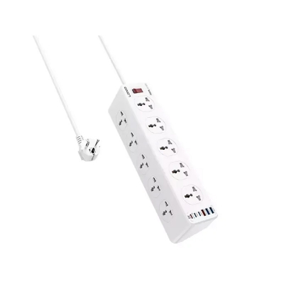 Picture of LDNIO SC10610C Power Strip With 10 Outlets & 6 USB Ports -  Bright White