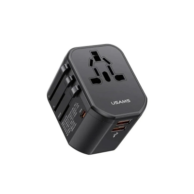 Picture of USAMS T59 Universal Travel Adapter 20W Type C - Black