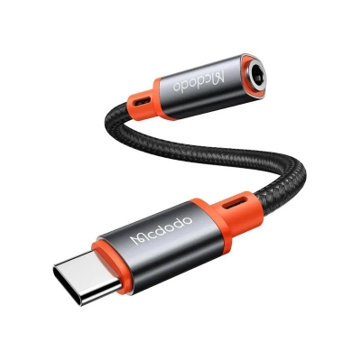 Picture of Mcdodo CA-7561 Type C to 3.5mm AUX Port Converter Castle Series - Gray Orange