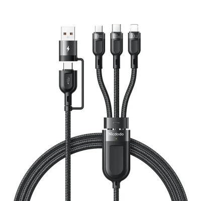 Picture of MCDODO CA-8800 2 In 3 100w Fast Charging Cable - Black