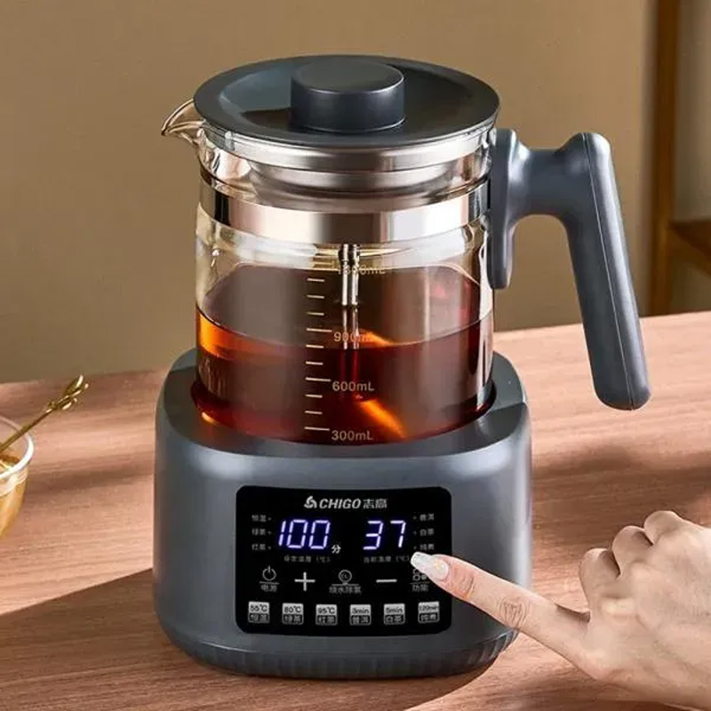 Picture of Multifunctional 1300ml Thermostatic Kettle for Baby Milk and Tea Temperature Control -  Silver