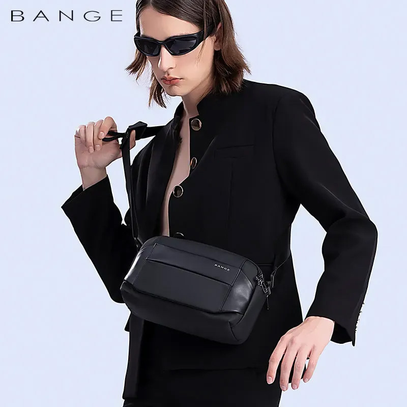Picture of BANGE BG-7717 Premium Quality Waterproof Crossbody Sling Bag (New) - Size-14 Inch, Black