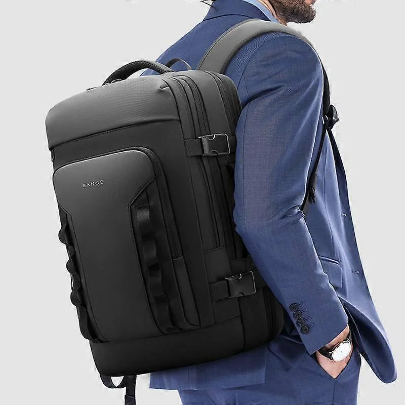 Picture of BANGE BG-3055 Men Large Capacity Shoulder Bag Expanded Capacity - Size-16 - 19 inch, Black