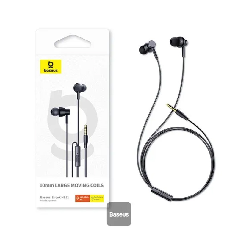 Picture of Baseus Encok HZ11 3.5mm Wired Earphone - Black