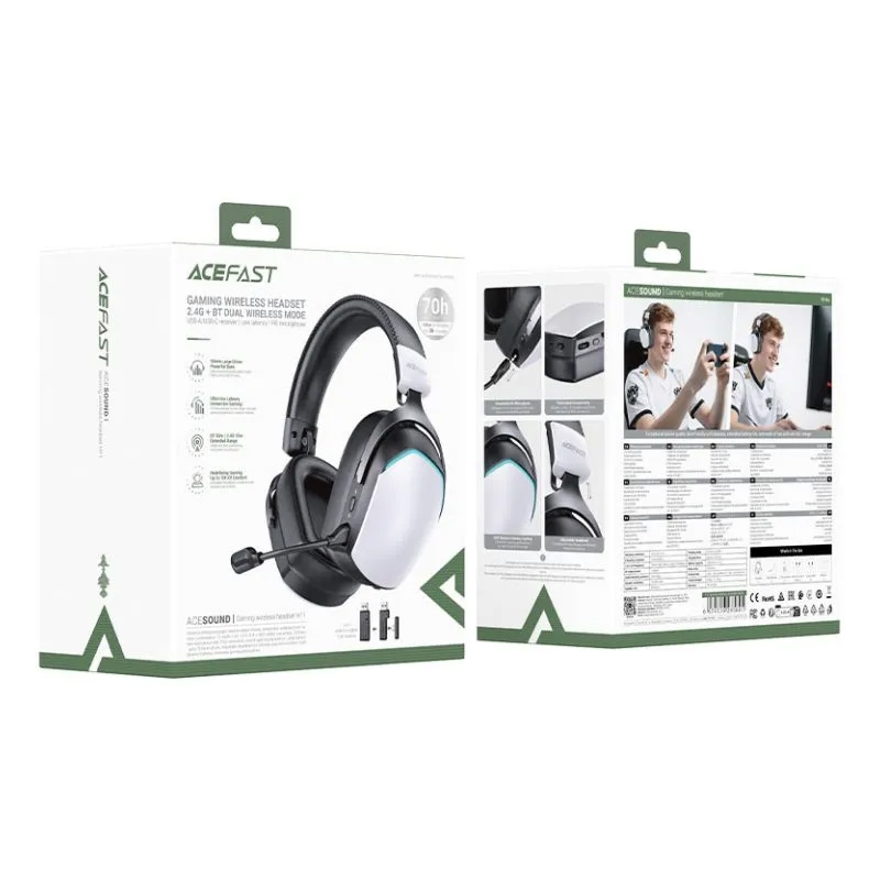 Picture of ACEFAST H11 Wireless Gaming Headset - Black
