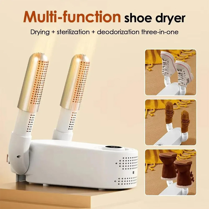 Picture of Electric Shoes Dryer 220V Portable Foldable Smart Heater -  Bright White