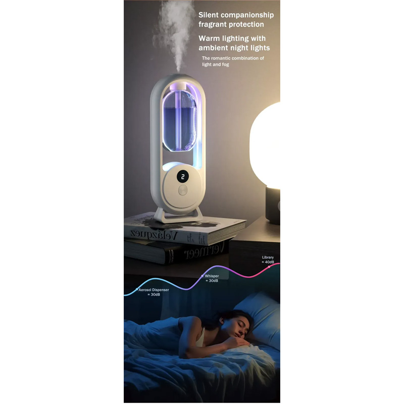 Picture of Wall-Mounted USB Rechargeable Aromatherapy Diffuser & Humidifier | Essential Oil Automatic Machine -  BRIGHT
