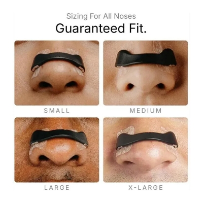 Picture of Nasal Strips Magnetic Nasal Breathing Dilator Kits Increase Air Intake Sleeping Nose Breathe Strips - Black
