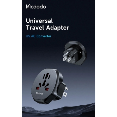 Picture of Mcdodo CP 456 Universal Travel Adapter - Size-10, Black