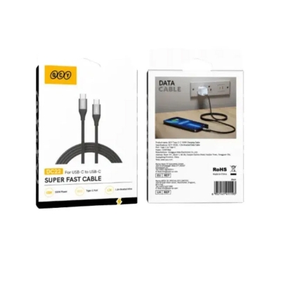 Picture of QCY DC22 100W Type-C Super Fast Cable - Black