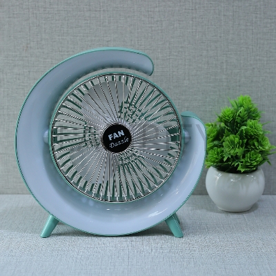 Picture of 🔥 Portable Desk Fan with LED Light – Rechargeable, Silent & Compact Cooling Fan 