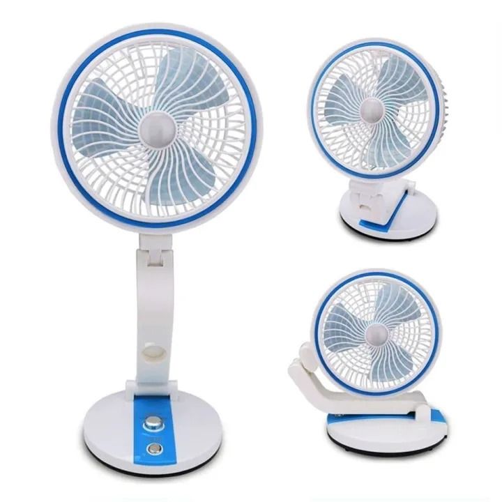 Picture of 🖥️ LR‑2018 USB Folding Fan – LED Desk Light & Cooling Fan  - Green