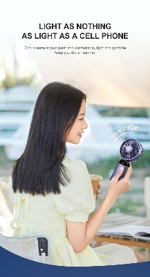 Picture of ✅ Desk Fan – Long Battery Life & Fast Charging  - Blue