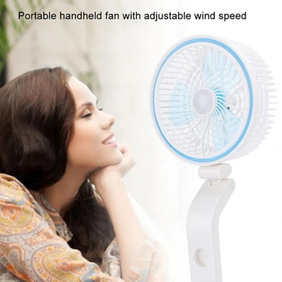 Picture of ✅ LR‑2018 Foldable USB Fan with LED – Travel & Study Partner  - Green