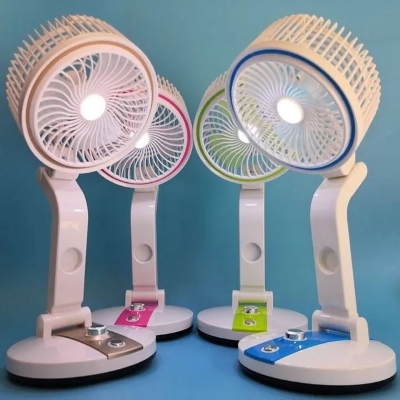 Picture of ✅ LR‑2018 USB ফ্যান – ফোল্ডিং LED টেবিল ফ্যান  - Green
