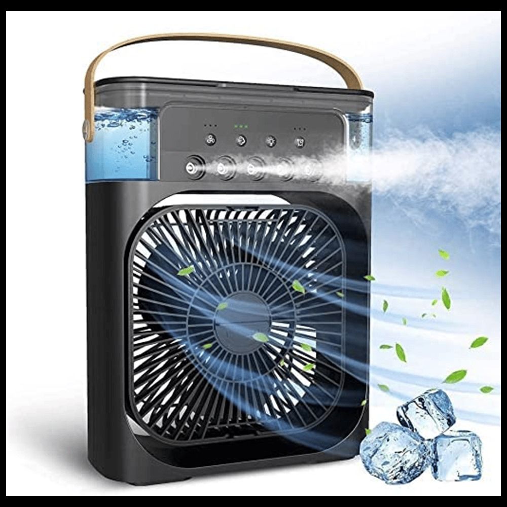 Picture of ⚡ Rechargeable Air Cooler with Fast USB-C Charging  - White