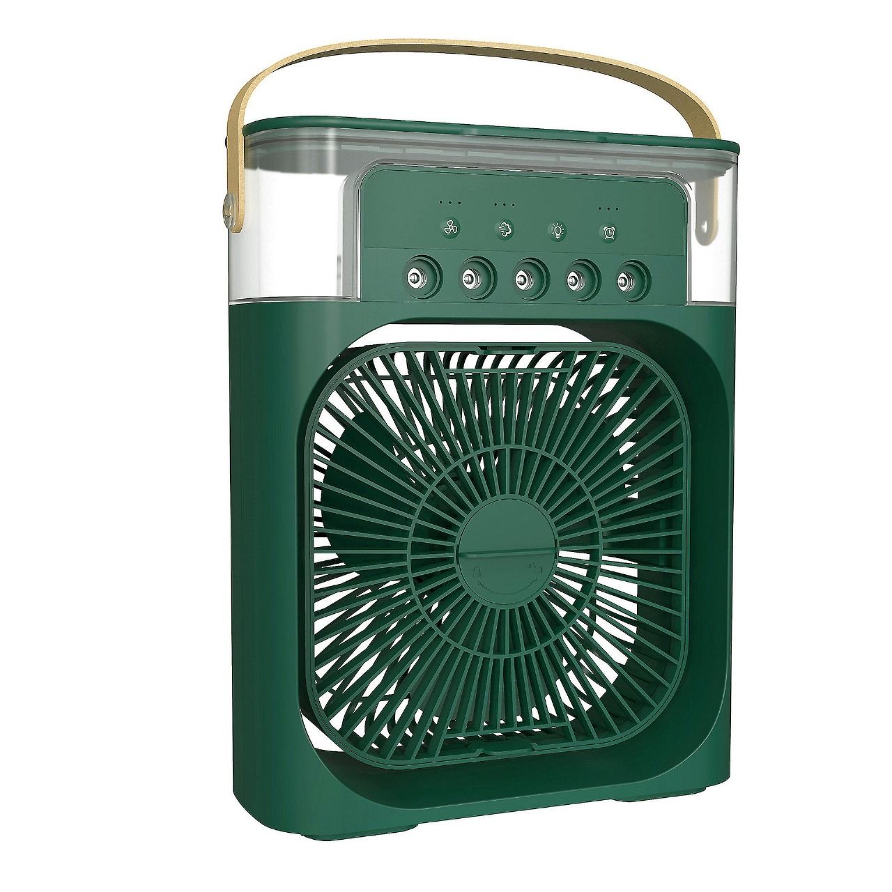 Picture of Rechargeable Air Cooler with Multiple Color LEDs  - Black