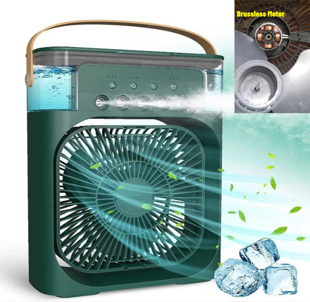 Picture of Rechargeable Air Cooler with Easy Refilling Tank  - Green