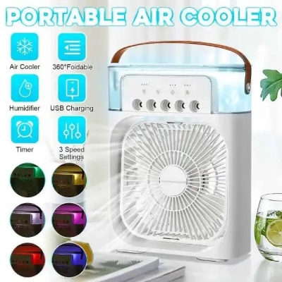 Picture of LED Night Light Rechargeable Air Cooler for Bedroom  - Blue