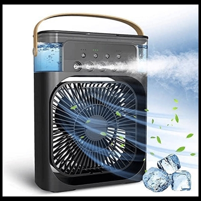 Picture of 🕒 Timer-Control Rechargeable Air Cooler – Smart Use  - Black