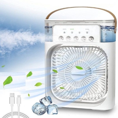 Picture of Rechargeable Air Cooler Fan with Quiet Operation  - White