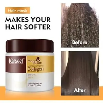 Picture of Karseell Collagen Hair Treatment Deep Repair Conditioning Argan Oil Hair Mask Essence for Dry Damaged Hair All Hair Type