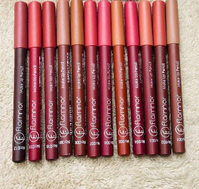Picture of Flormar Long Lasting Matte Lipstick Pencils Set (12 Pieces)