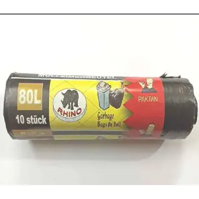 Picture of High Quality - Roll 10 pc 80 liter garbage bag - Easy to Use And Maintain - Refine and Excellent - Reliable and Durable Multicolor