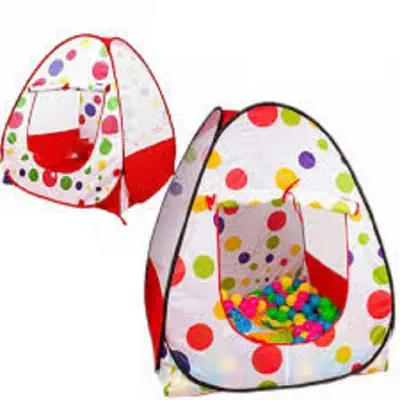Picture of Exclusive Foldable Play Toy Tent For Kids Baby Children & With 50 Piece Ball. Multi Color - Multicolor