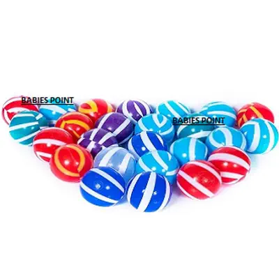 Picture of Double Colored Plastic Kids Ball 10 Pcs - Multicolor