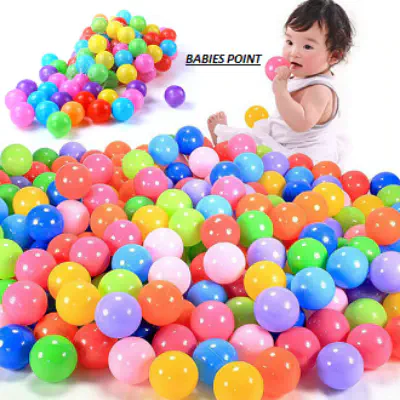Picture of Colored Plastic Kids Ball 20 Pcs - Multicolor