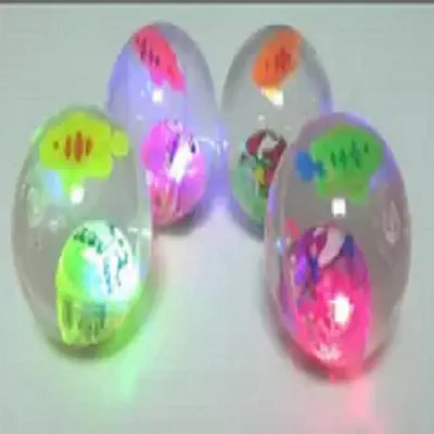 Picture of Water Ball Fish Toy With Light And 2 Fish - Multicolor