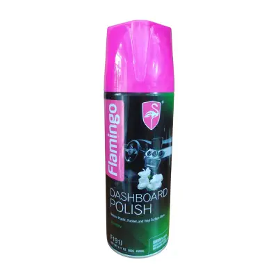 Picture of Flamingo Dashboard Polish Jasmine- 450ml, Car Motorbike Leather, Plastic, Rubber, Wood Spray Polish