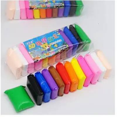 Picture of Diy হাতে তৈরি খেলনার জন্য 12 রঙের সফট সুপার লাইট ক্লে মডেলিং এয়ার ড্রাই ক্লে - clay - Multicolor
