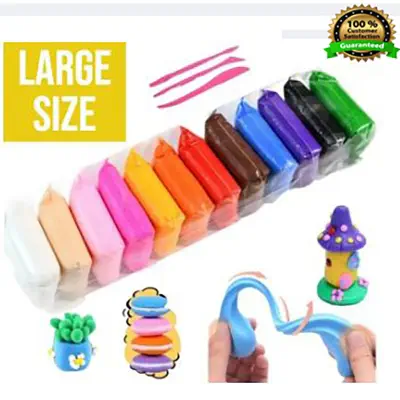 Picture of Diy হাতে তৈরি খেলনার জন্য 12 রঙের সফট সুপার লাইট ক্লে মডেলিং এয়ার ড্রাই ক্লে - clay - Multicolor