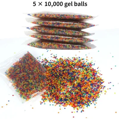 Picture of Gel Splatter Ball Blaster Ammo (7-8 mm,3Pack,6000 Pieces Per Pack) - Multicolor