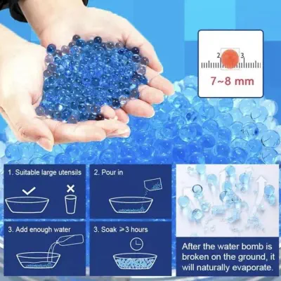 Picture of Gel Blaster Ammo / Soft-Gel Balls 2000 pieces 1paket  - blue - Blue